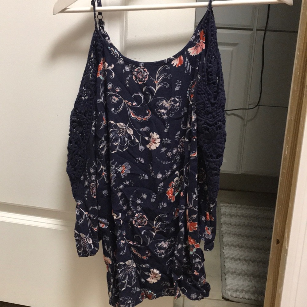 Open shoulder blouse